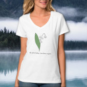 Botanische Lelie van de Vallei Pastel Bloem T-shirt