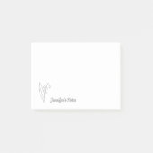 Botanische Lelie van de Valleilijn Kunstbloem Post-it® Notes (Voorkant)