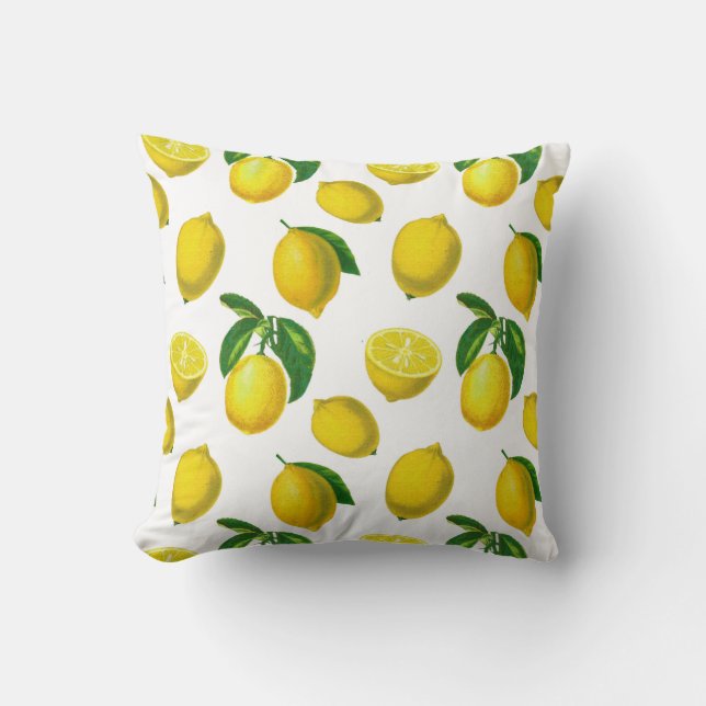  Botanische Lemon Afdruk Kussen (Voorkant)