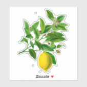  Botanische Lemon Afdruk Sticker (Vel)