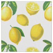 Botanische Lemon Afdruk Stof (Close Up)