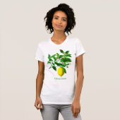 Botanische Lemon Afdruk T-shirt (Voorkant volledig)