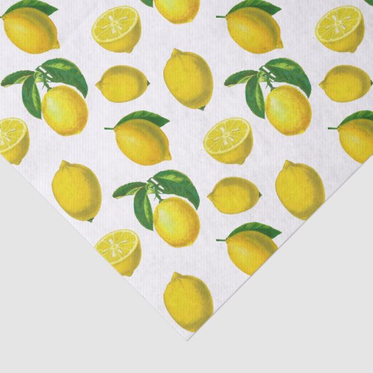 Botanische Lemon Afdruk Tissuepapier (Detail)