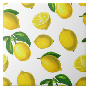  Botanische Lemon Print Keramische Tegel Tegeltje