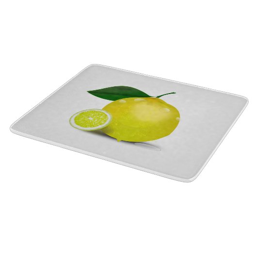 Botanische lemon snijraad snijplank (Hoek)