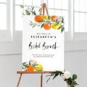 Botanische Lemons en Sinaasappels Zomer Bruidsbrun Poster