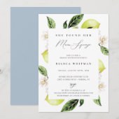 Botanische Lemons Main Squeeze Vrijgezellenfeest Kaart (Voorkant / Achterkant)