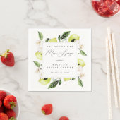 Botanische Lemons Main Squeeze Vrijgezellenfeest Servet (Insitu)