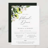 Botanische Lemons-repetitie Inwendige uitnodiging (Voorkant / Achterkant)