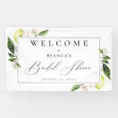 Botanische Lemons Vrijgezellenfeest Welkom Spandoek (Horizontaal)