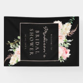 Botanische Lente Bruidsdouche Spandoek (Horizontaal)