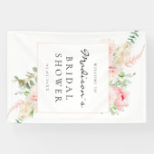 Botanische Lente Bruidsdouche Spandoek (Horizontaal)