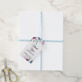 Botanische lente Floral en Chic dank u Cadeaulabel (Met Touw)