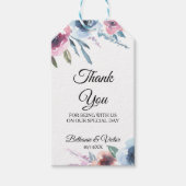 Botanische lente Floral en Chic dank u Cadeaulabel (Voorkant)