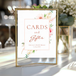 Botanische lente Vrijgezellenfeest "Kaarten & gesc Poster