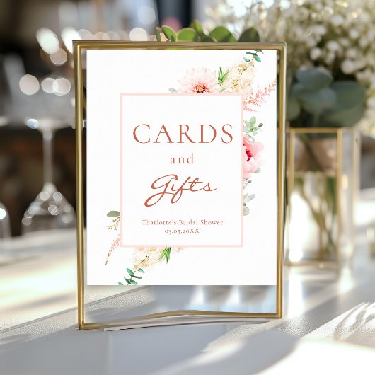 Botanische lente Vrijgezellenfeest "Kaarten & gesc Poster