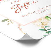 Botanische lente Vrijgezellenfeest "Kaarten & gesc Poster (Hoek)