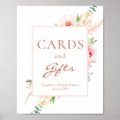 Botanische lente Vrijgezellenfeest "Kaarten & gesc Poster (Voorkant)