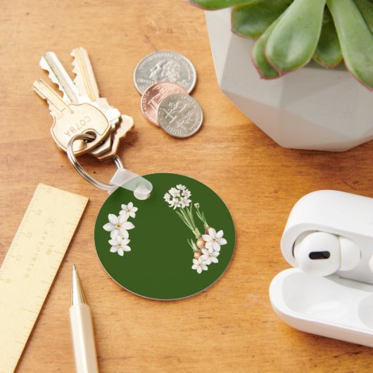 Botanische lentegroen Sleutelhanger (Bureau)