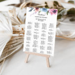 Botanische lentesFloral Alfabetische Zitkaart Poster<br><div class="desc">Deze botanische lentepalhabetische spreiding is perfect voor een eenvoudige bruiloft. Het kunstmatig botanisch bloemontwerp is voorzien van roze, paarse, groene en blauwe bloemen die elegante lijsten of vormen in een chique romantische décor bewerken. Dit teken kan worden gebruikt om uw gasten alfabetisch of door lijstaantal te organiseren. Dit bruiloft poster...</div>