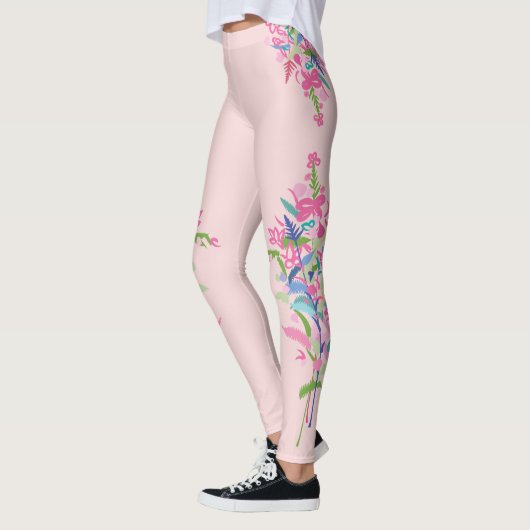 Botanische lentetenbloem leggings (Links)