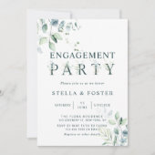 Botanische Letter Engagement Party voor Eucalyptus Kaart (Voorkant)