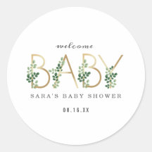 Botanische Lettering Minimalistisch Baby shower