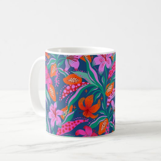 Botanische Levendige Tuin Koffiemok (Voorkant links)