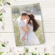 Botanische liefde en Bedankt Aangepast fotohuwelij