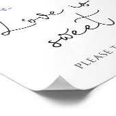 Botanische liefde is fijn om een Poster te behande (Hoek)