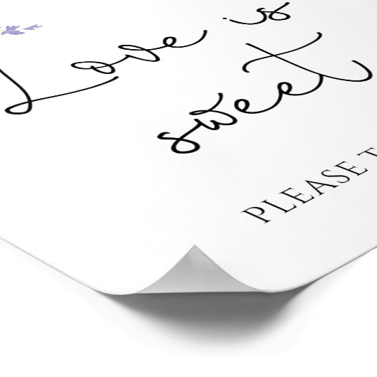 Botanische liefde is fijn om een Poster te behande (Hoek)