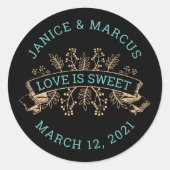 Botanische liefde is lieve Stickers (Voorkant)