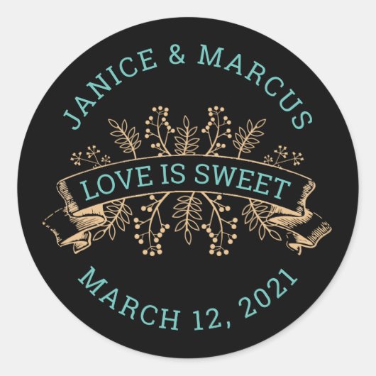 Botanische liefde is lieve Stickers (Voorkant)