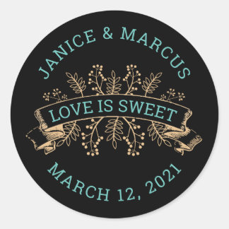 Botanische liefde is lieve Stickers