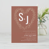 Botanische lijn Kunst met hartstochtelijke weduwna Kaart (Staand voorkant)