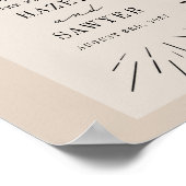 Botanische lijn Kunstschrift Tan Weddenschap Welko Poster (Hoek)