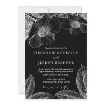  botanische lijn Kunstuitnodiging