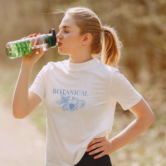 Botanische, lijnkunstvijg t-shirt