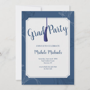 Botanische Lijst Afstuderen Invitation Kaart