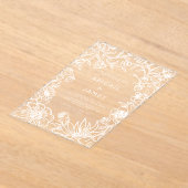  Botanische Lijst bruiloft Acryl Uitnodigingen (Laagn)