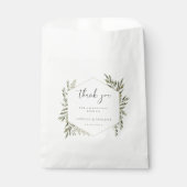 Botanische Lijst-bruiloft Bedankzakje (Voorkant)