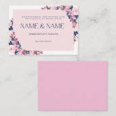 Botanische Lijst Jubileum Uitnodiging Kaart (Voorkant / Achterkant)