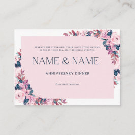 Botanische Lijst Jubileum Uitnodiging Kaart