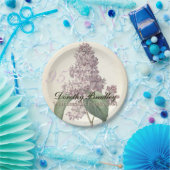  botanische Lila 95e verjaardag PP Papieren Bordje (Feest)