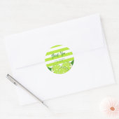 Botanische Limoen Citrus Zomer Dank u Ronde Sticker (Envelop)