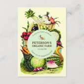 Botanische lokale groenteboer informatiekaartje (Voorkant)