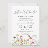 Botanische loterij met wilde bloemen kaart (Voorkant)