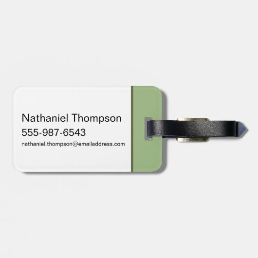 Botanische Lotus Panel Patroon - De Witte Lotus Bagagelabel (Achterkant horizontaal)