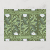 Botanische Lotus Panel Patroon - De Witte Lotus Briefkaart (Voorkant)