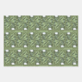 Botanische Lotus Panel Patroon - De Witte Lotus Inpakpapier Vel (Voorkant 2)